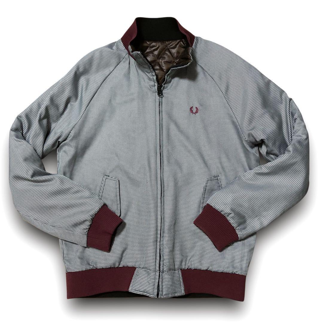 良品‼️ 千鳥 リバーシブル ロゴ 刺繍 キルティング L ブルゾン - メルカリ