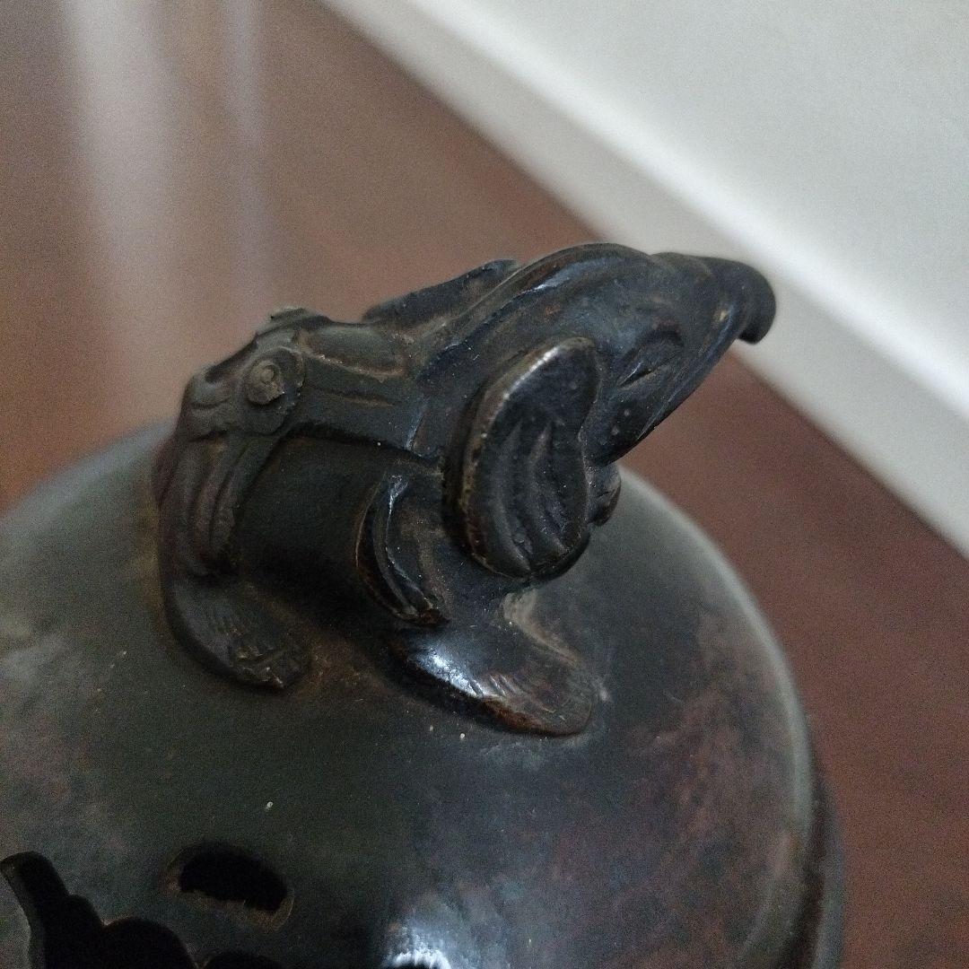 希少　古銅　香炉　像　獏　古美術　骨董品