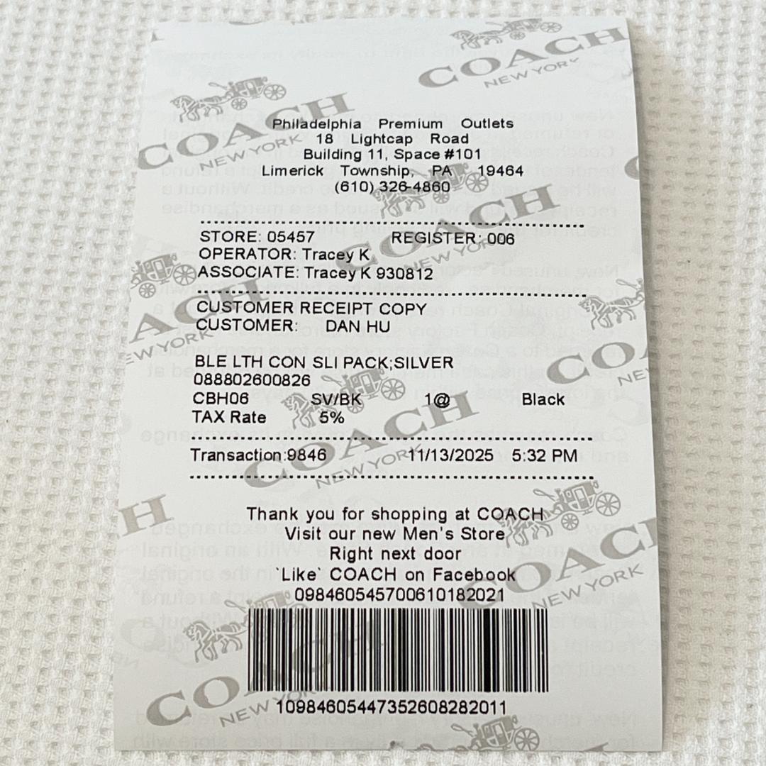 未使用 COACH コーチ ローアン バケット バッグ 黒 ブラック