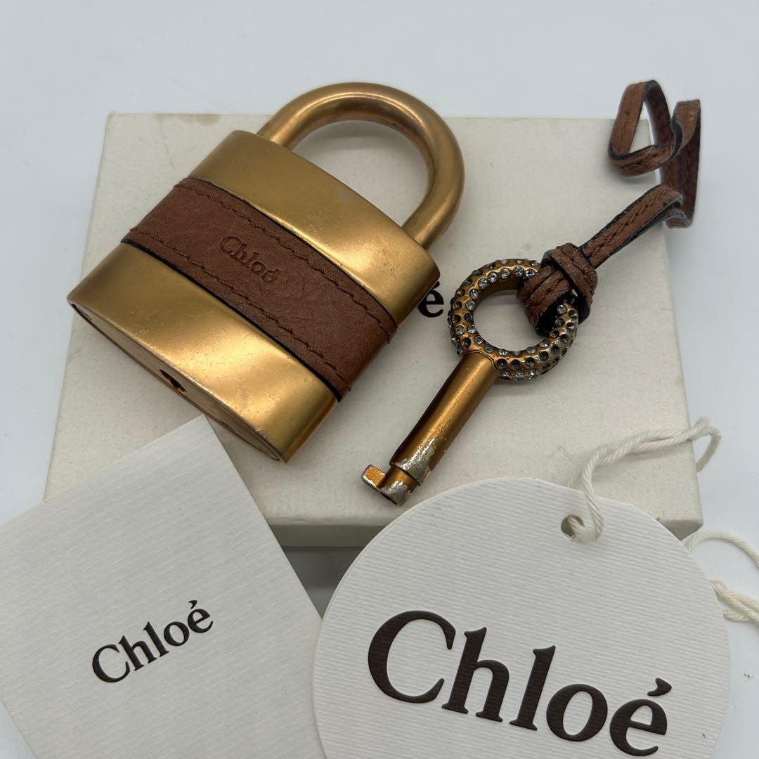 クロエ 南京錠 カデナ キー ゴールド金具 ラインストーン 稀少】クロエ
