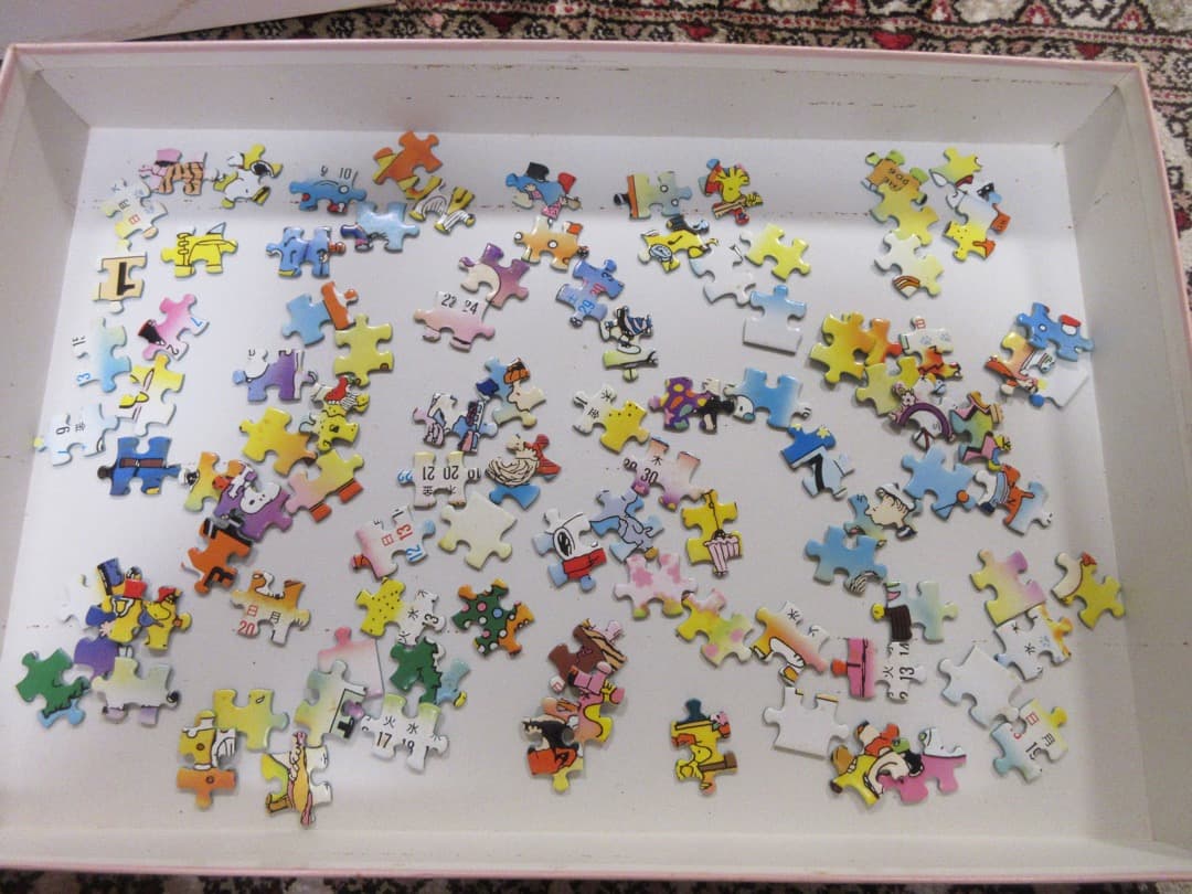 中古品】スヌーピーカレンダージグソーパズル 1994年版 1000ピース