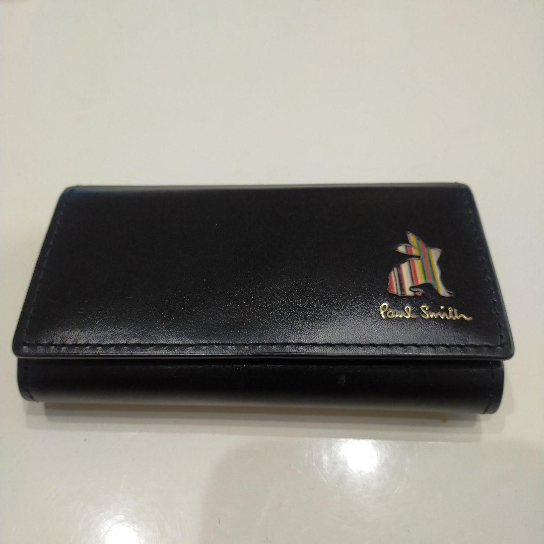 値下 Paul Smith 黒 5連キーケース ストライプ ウサギ ラビット - メルカリ
