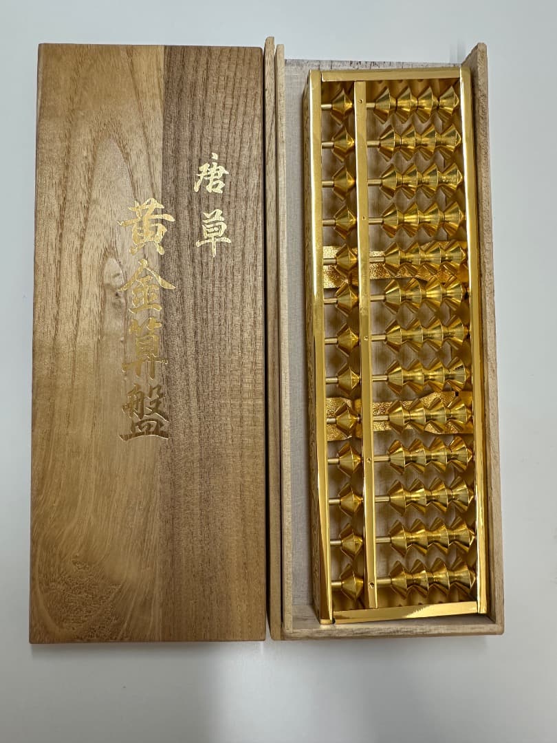唐草 黄金算盤 そろばん 金メッキ 24KGP - メルカリ