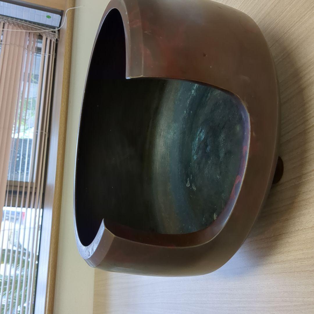 【古美術品】唐銅大西風炉　茶道具　銅製（箱無し）
