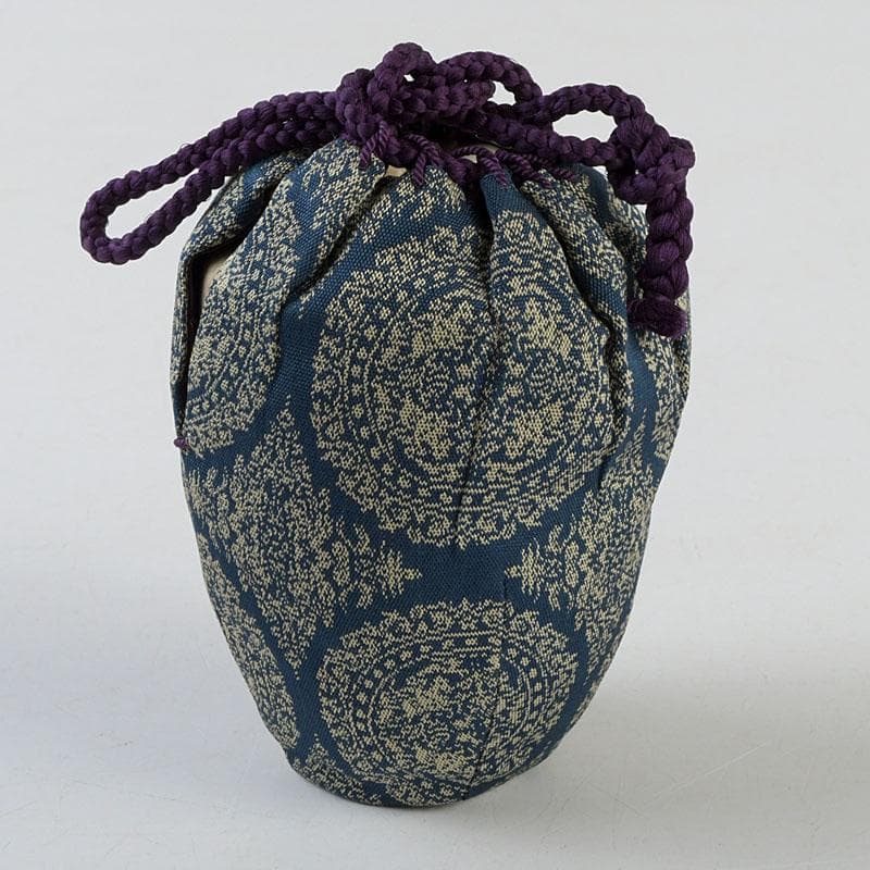 茶道具 山口錠鉄造 古瀬戸 茶入 仕覆付 共箱 V 9357