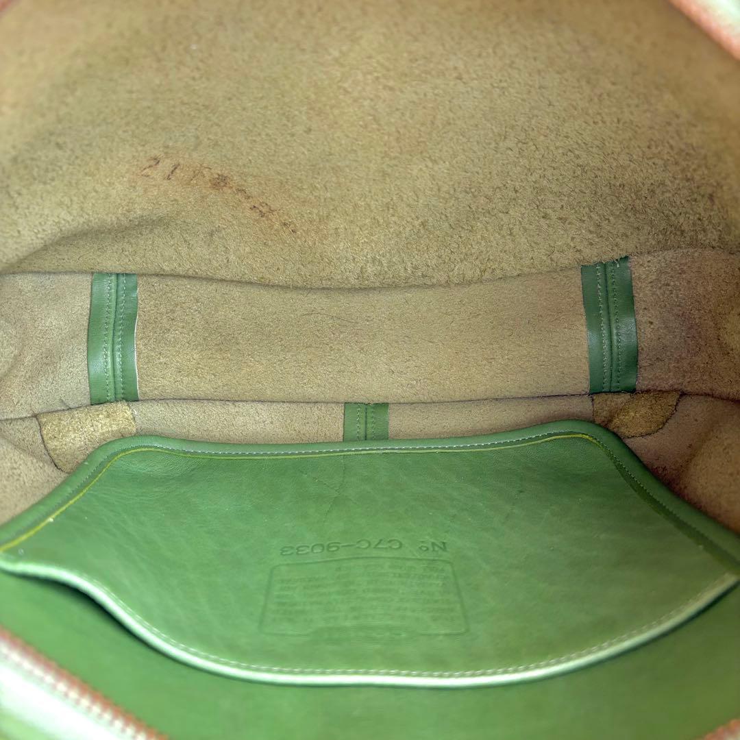 vintage coach オールドコーチ ショルダーバッグ 9033 グリーン