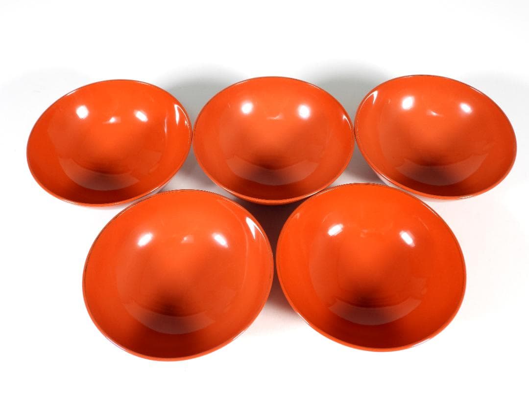 金蒔絵 千羽鶴 煮物椀 5客 木製漆器 天然木 輪島金沢能登 汁椀　蓋碗