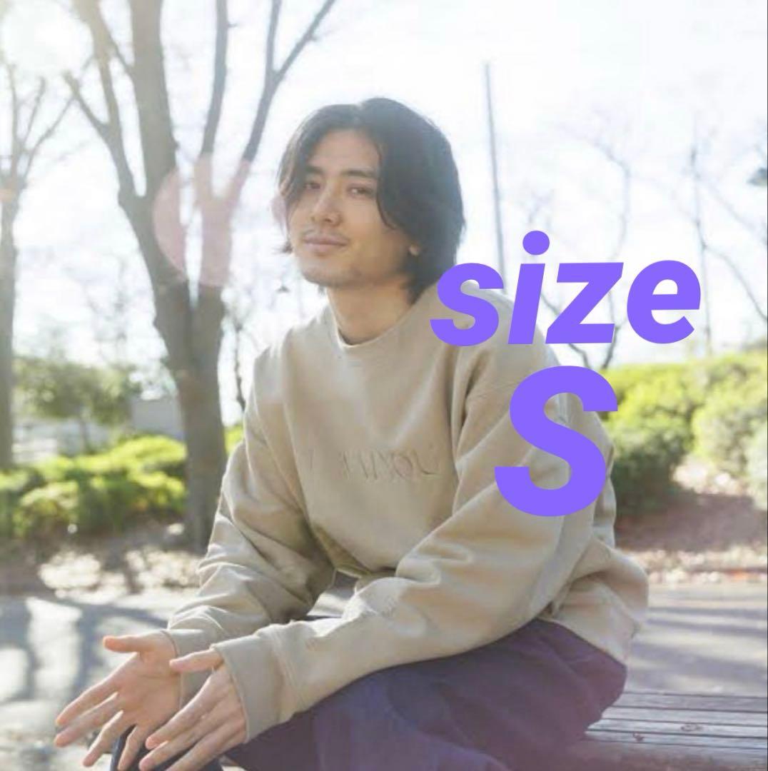 藤井風 I AM YOUトレーナー\"サイズS\"ベージュ軽量あったか 藤井風 I AM YOUトレーナー