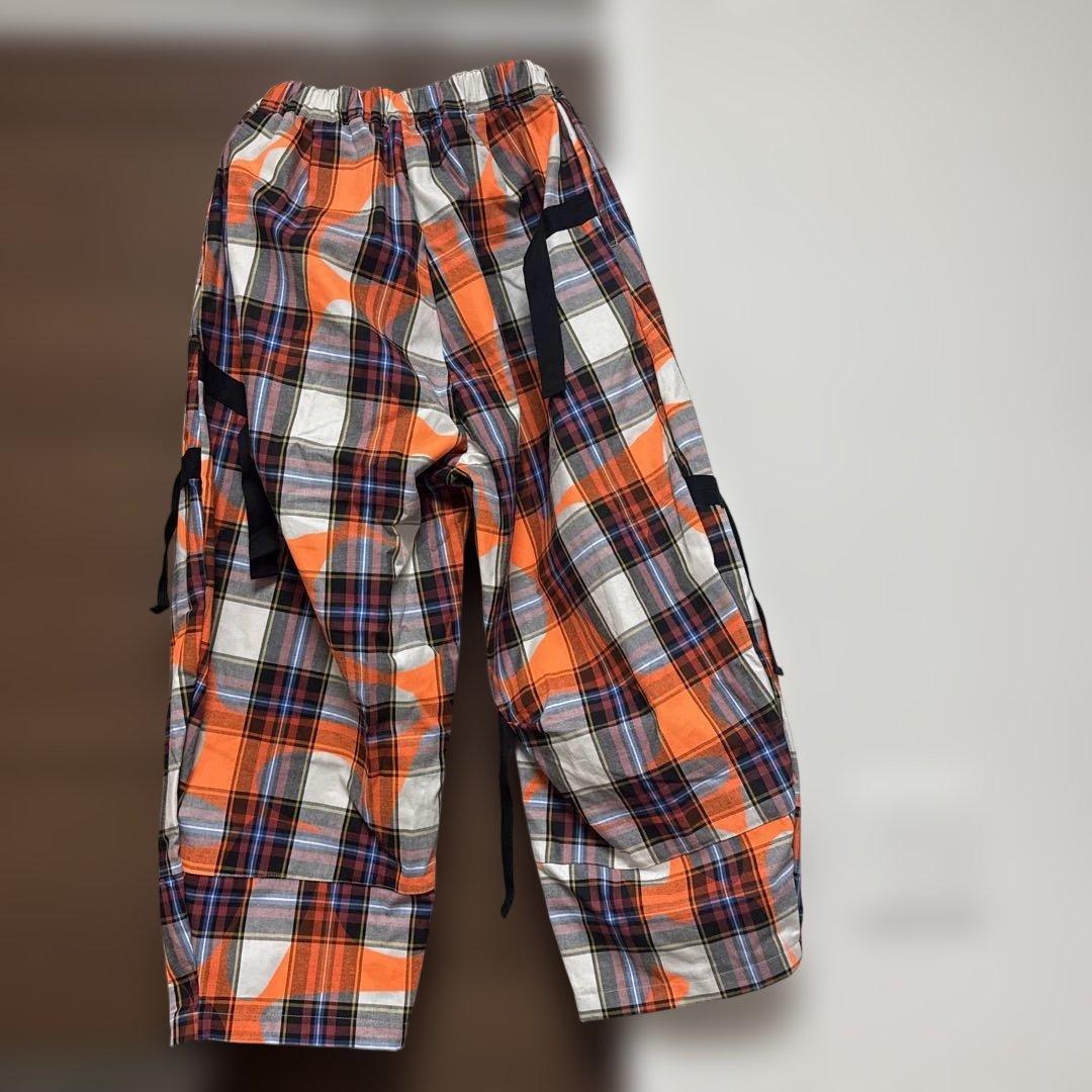 フランキーグロウfranky grow CHECKTAPE BIG PANTS