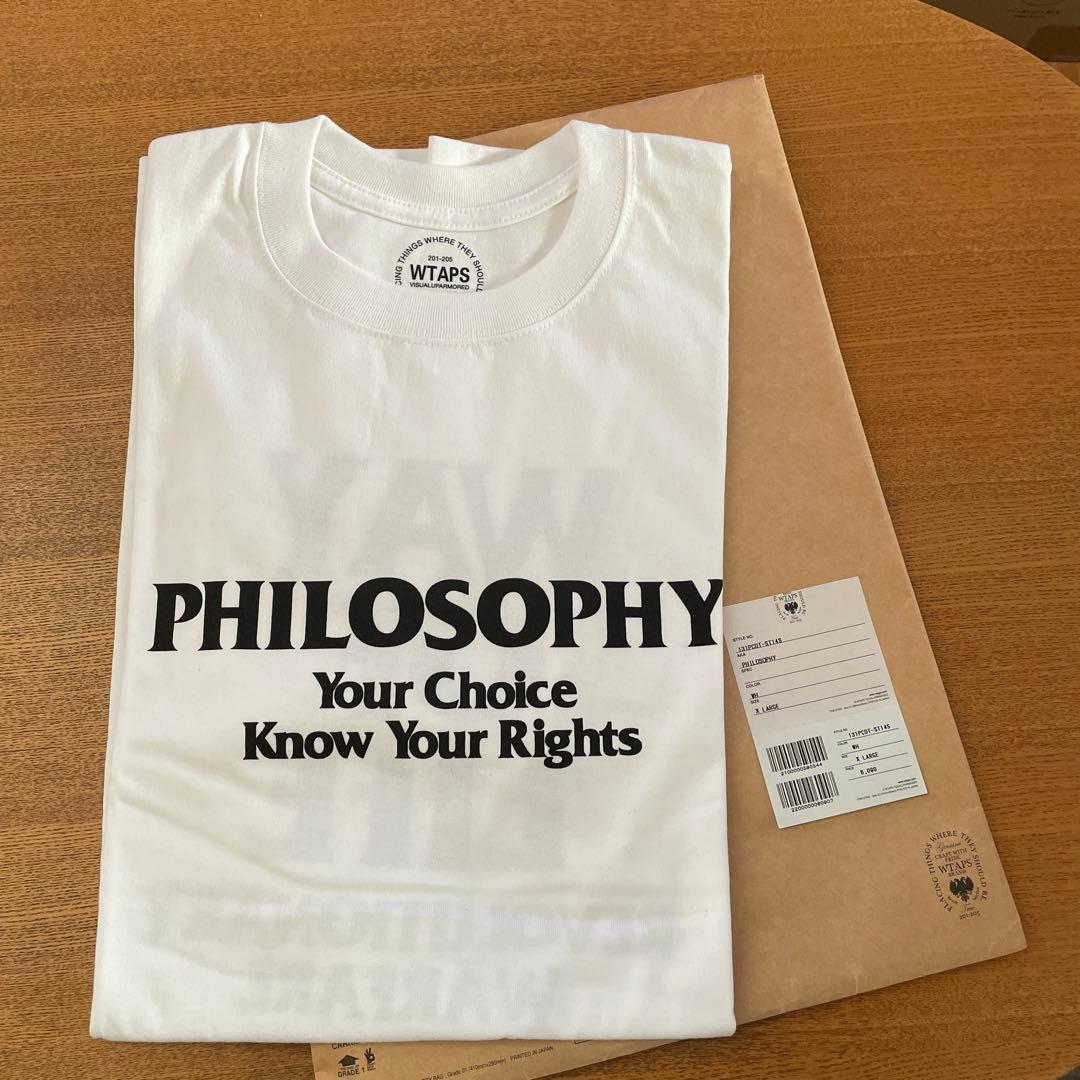 WTAPS PHILOSOPHY Tシャツ XL ホワイト WTAPS PHILOSOPHY Tシャツ XL ホワイト