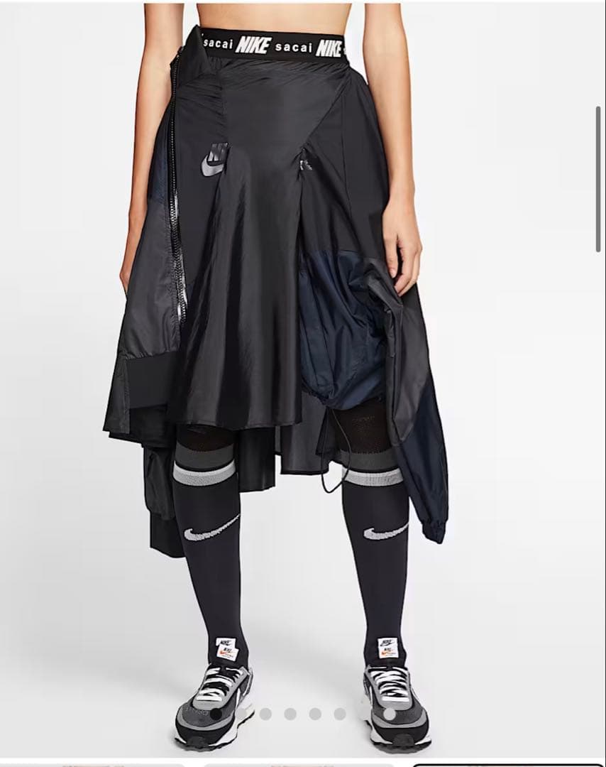 NIKE sacai コラボ プリーツ メッシュ スカート xs