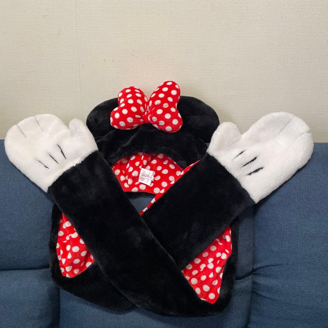 ディズニー ミニーファンキャップマフラー ミニーマウス ディズニー