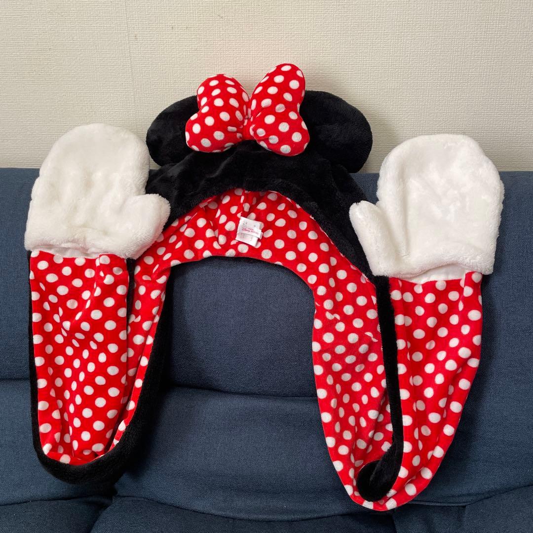 ディズニー ミニーファンキャップマフラー - メルカリ