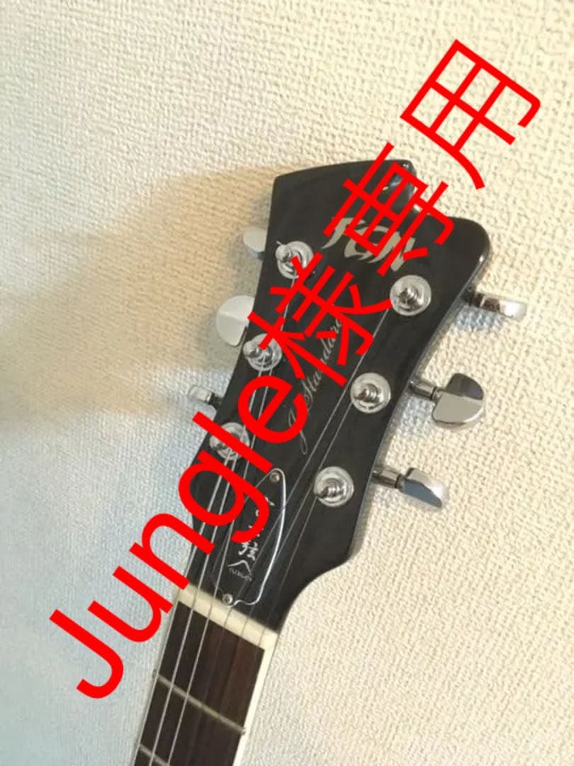 mustang fender mexico 変色したシルバーエレキギター