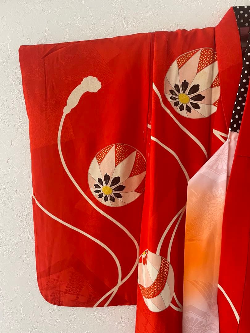 七五三　5歳　正絹　お着物セット