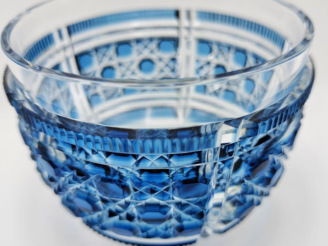 超希少品☆復元 薩摩切子 碗 松浦正行 美品（切子、江戸切子、薩摩切子）