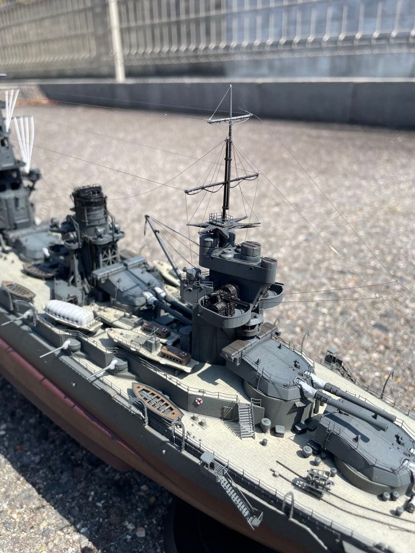 【完成塗装品】1/350フジミ戦艦 山城