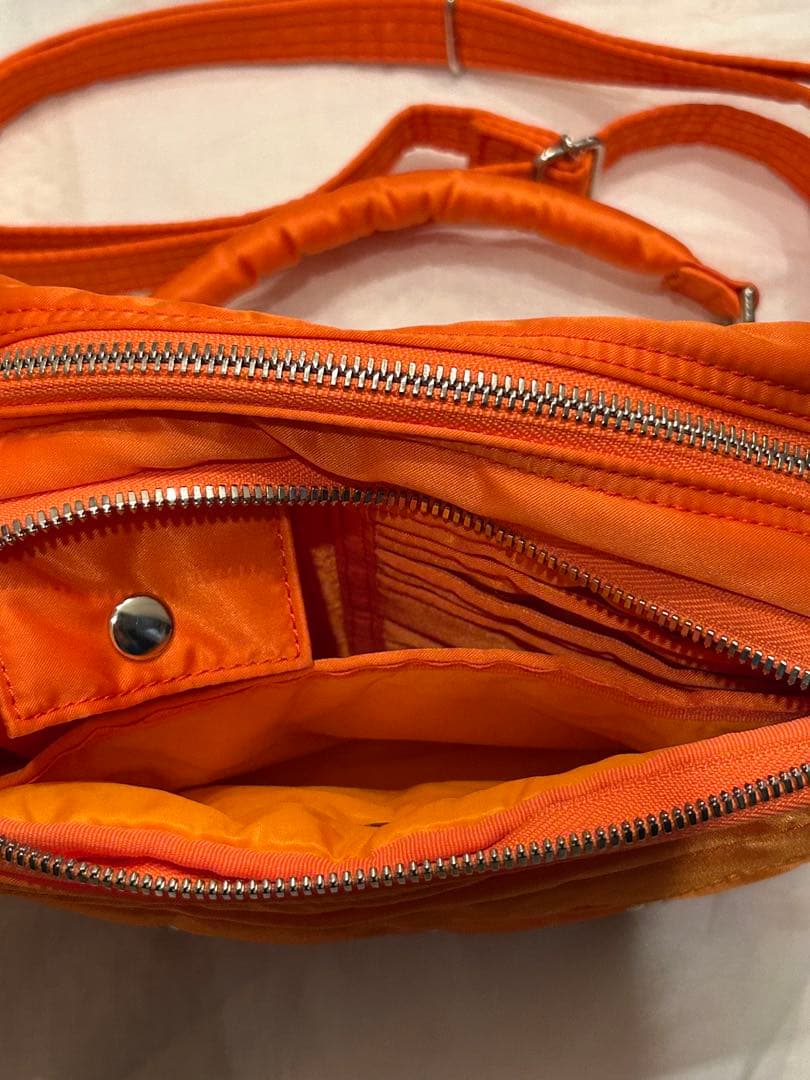 ミナペルホネンPORTERtambourine2WAYショルダーオレンジポーター