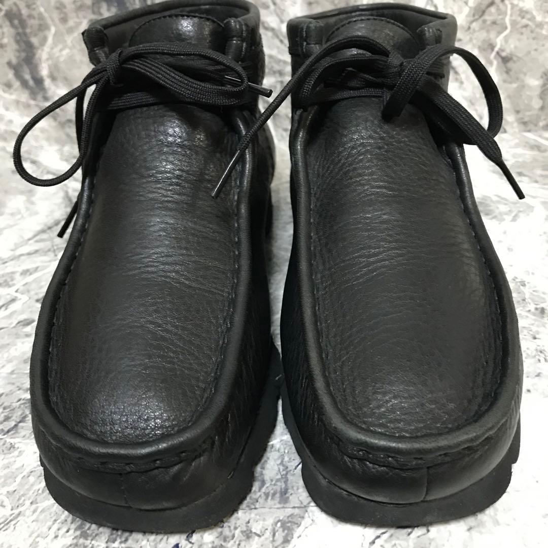 CLARKS Wallabee GTX GORE-TEX レザー ブラック 26
