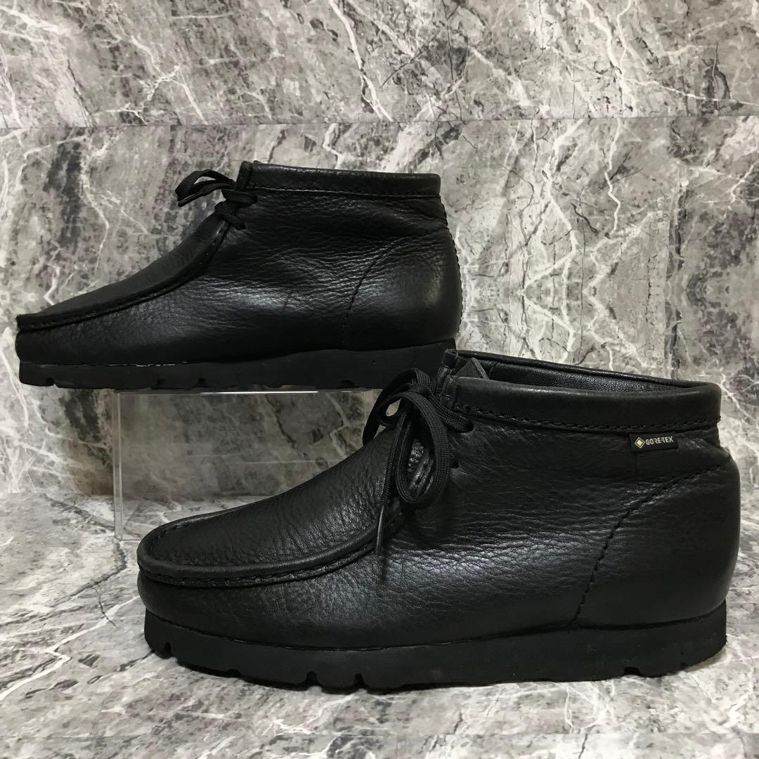 CLARKS Wallabee GTX GORE-TEX レザー ブラック 26