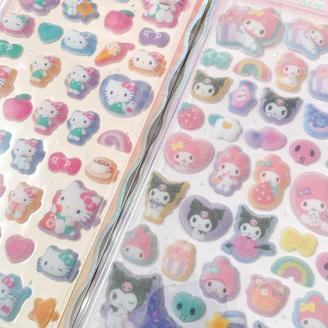 コットンパフィーシール うるちゅるポップシール サンリオ 3枚セット