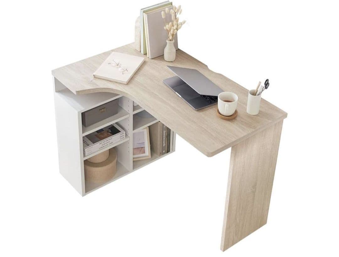 送料込　LOWYA ロウヤ L字型PCデスク