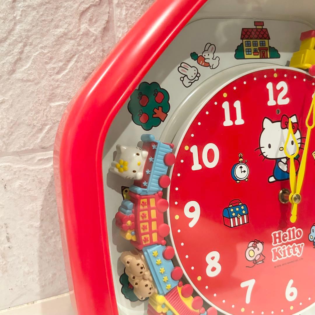 【ジャンク扱い】からくり時計 キティちゃん ハローキティ 掛け時計