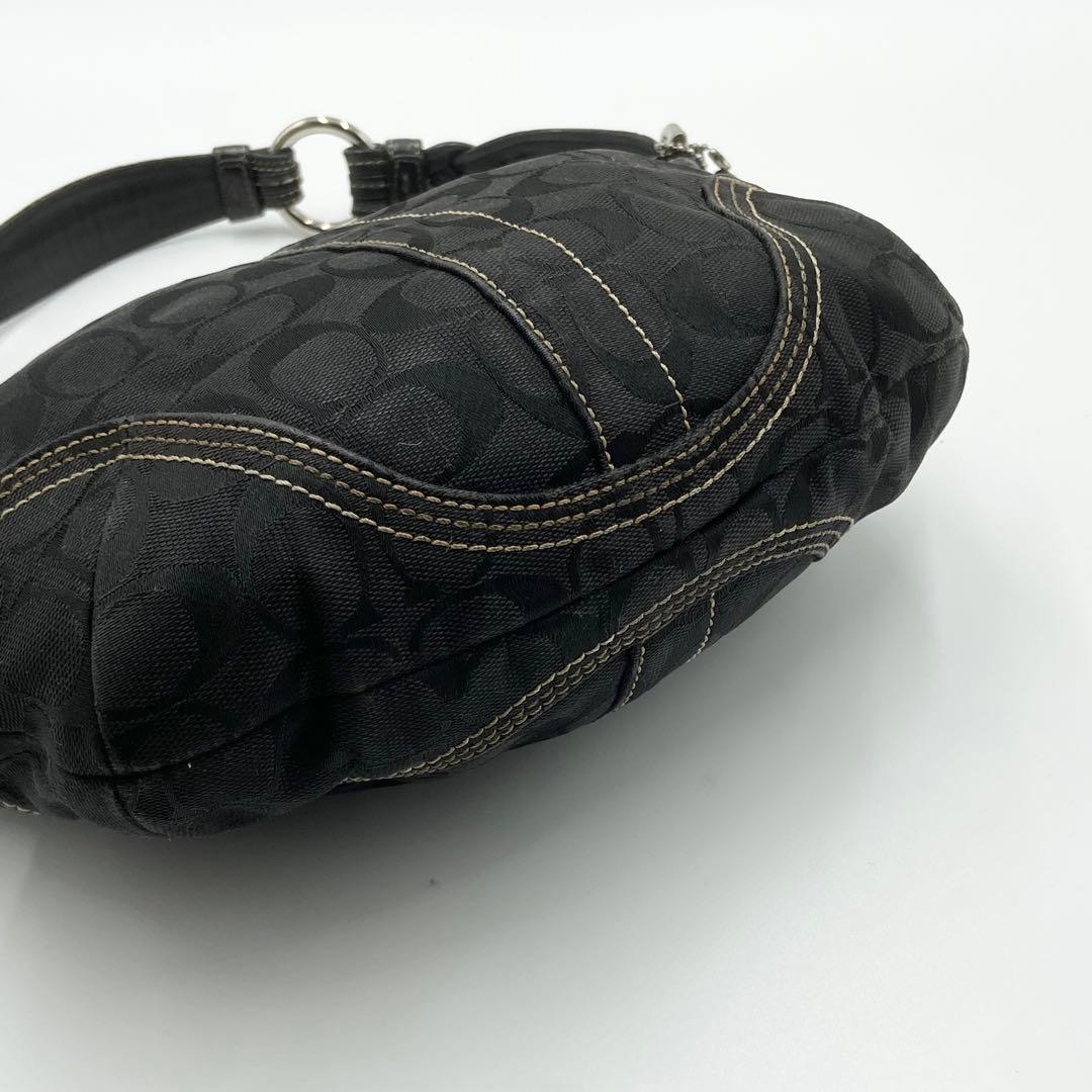 コーチ ショルダーバッグ ワンショルダー ブラック キャンバス 6267