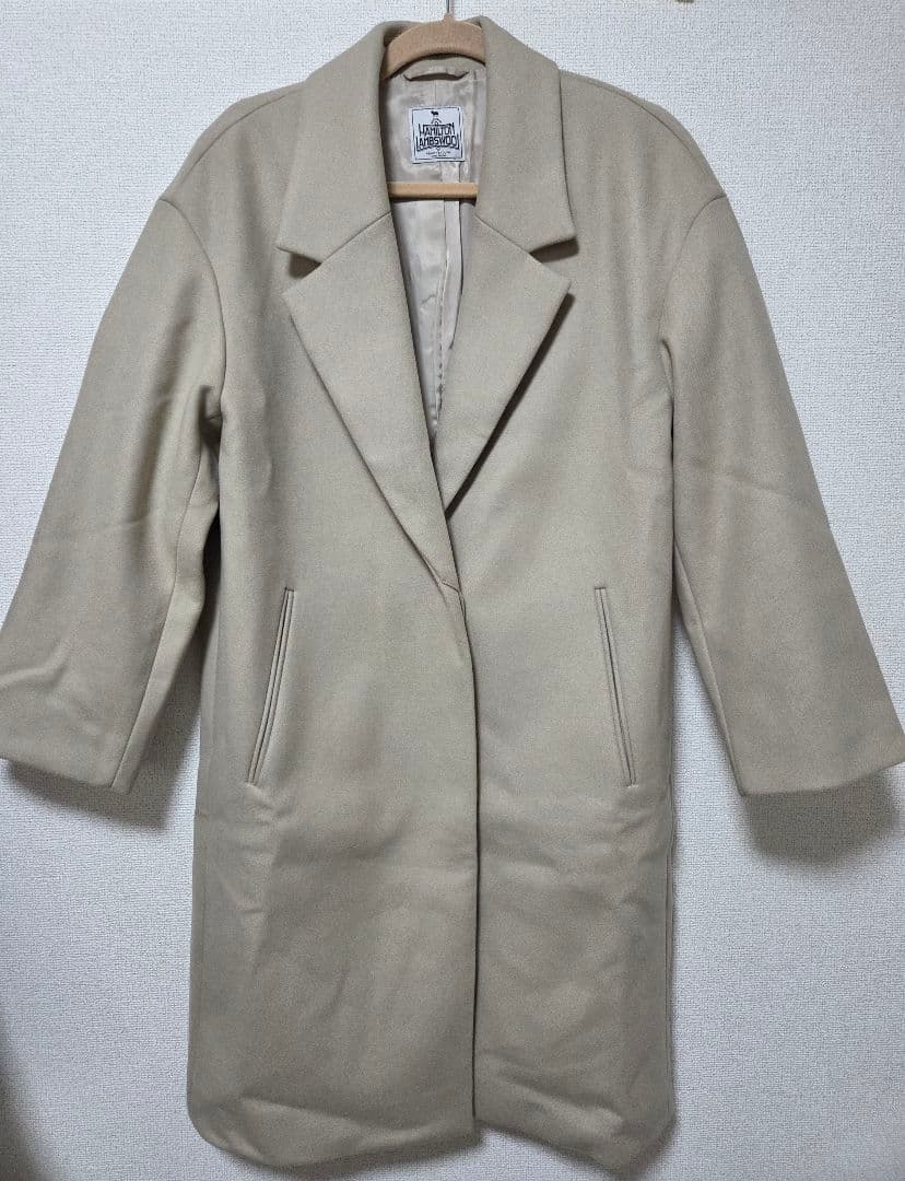 BY HAMILTON WOOL MIX ドロップショルダーテーラーコート - メルカリ