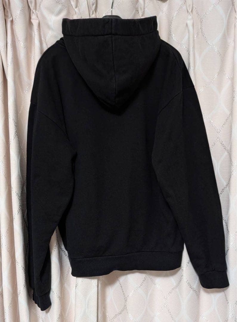 CELINE ブラック フード付きパーカー Lサイズ