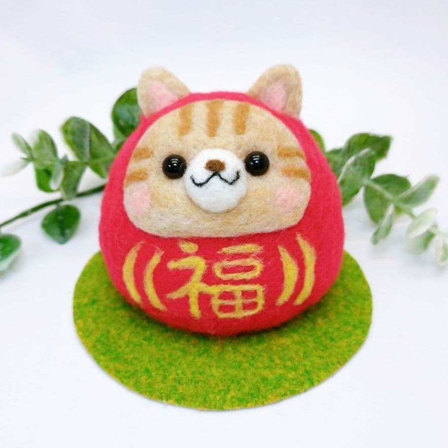 午(うま)だるま 羊毛フェルト 縁起物 馬 午 干支 正月 くどちゃん様