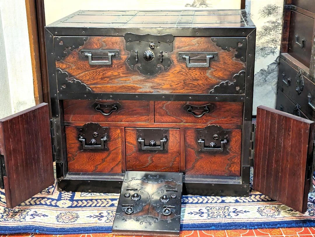 船箪笥銭箱時代箪笥帳場家具古箪笥