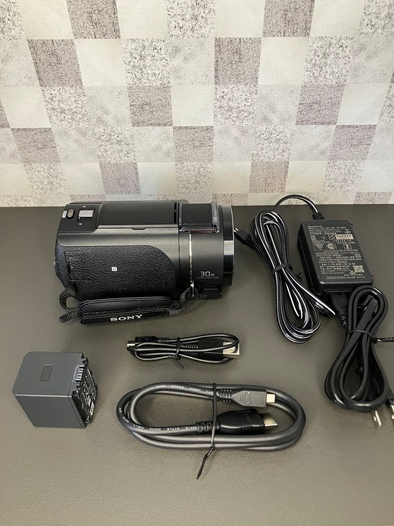 【美品】SONY 4Kビデオカメラ FDR-AX45A（ブラック）
