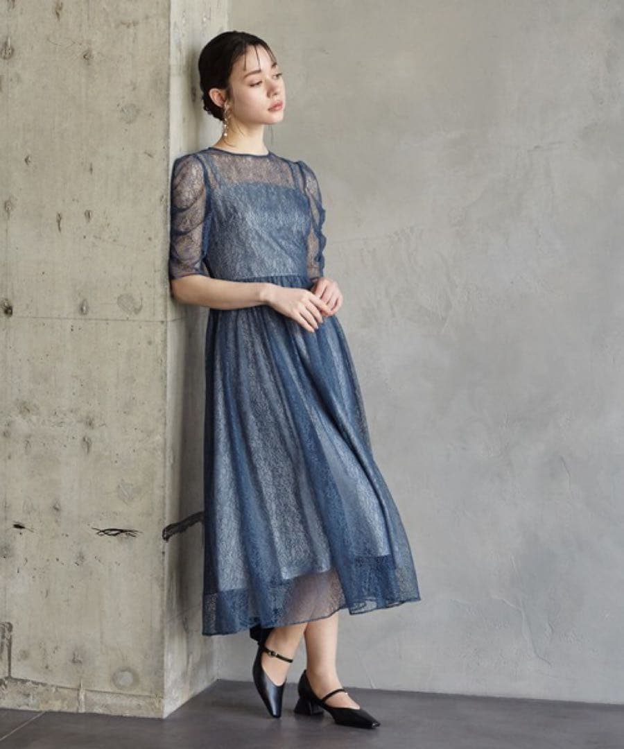 AIMER エメ 結婚式 お呼ばれドレス Lサイズ