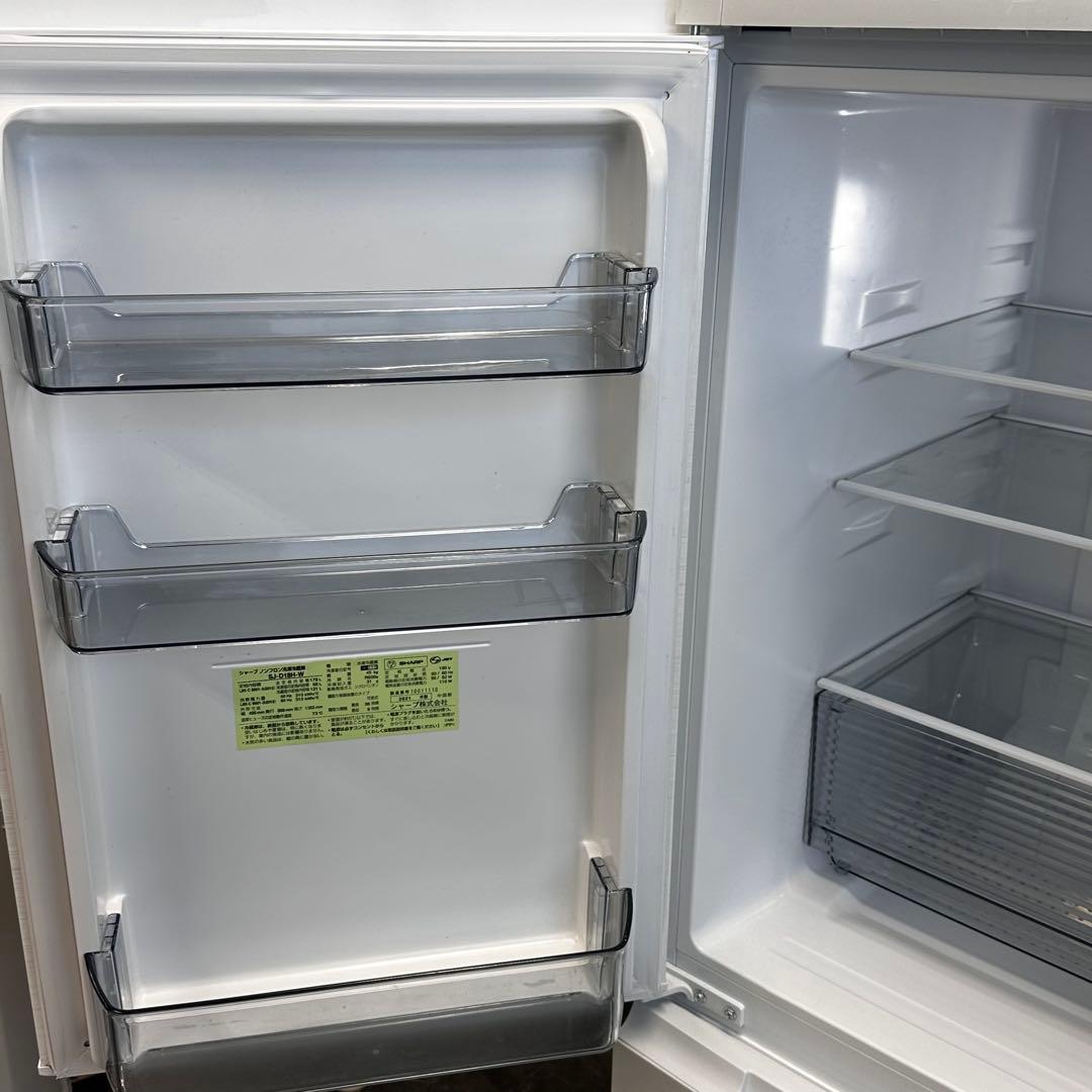 ♪送料込！設置対応◎2021年製SHARP 179L冷蔵庫 SJ-D18H-W