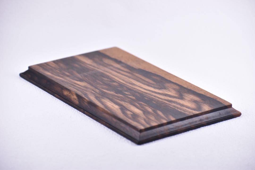 No.338黒柿孔雀杢のトレー