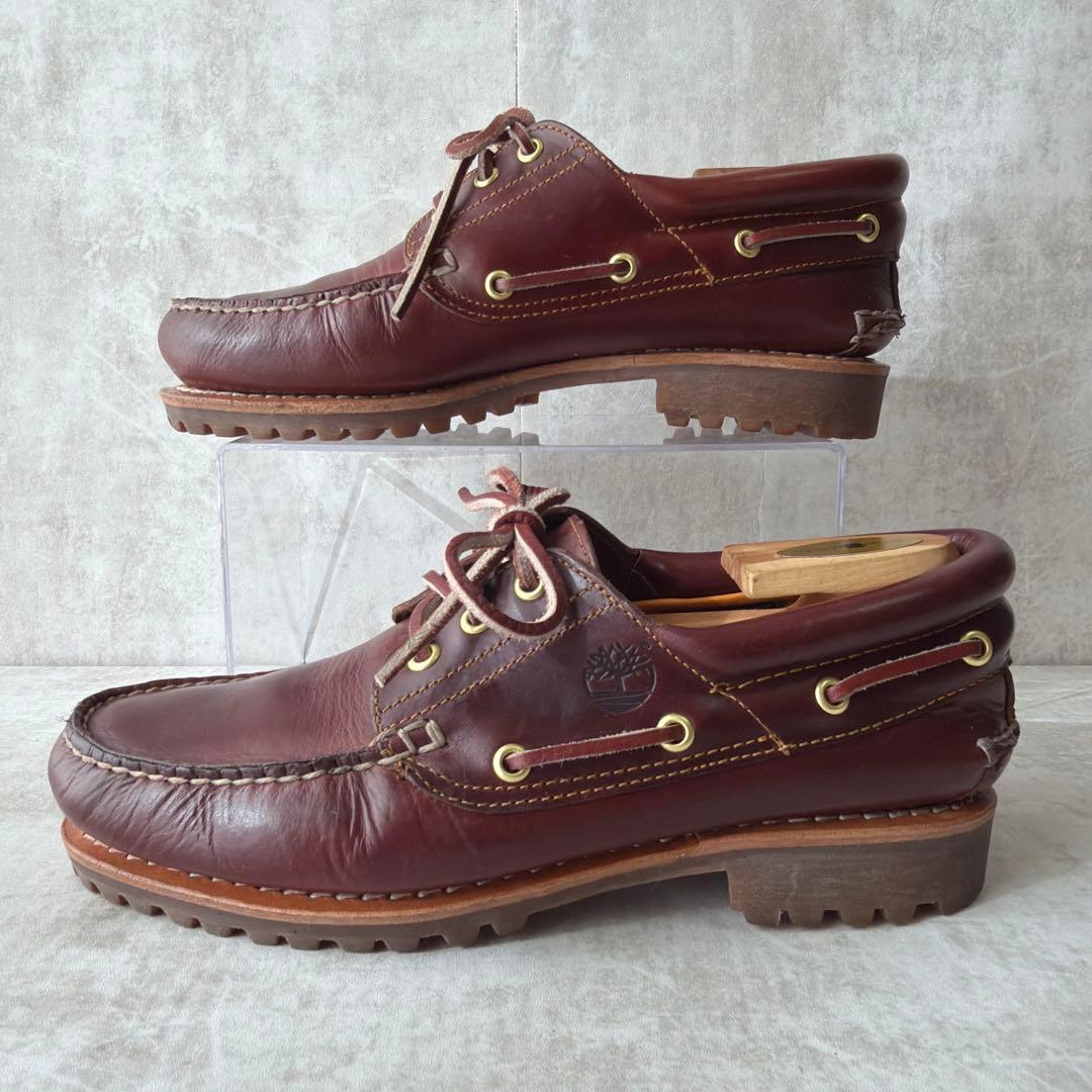 Timberland 3eye classic lug 26cm バーガンディ