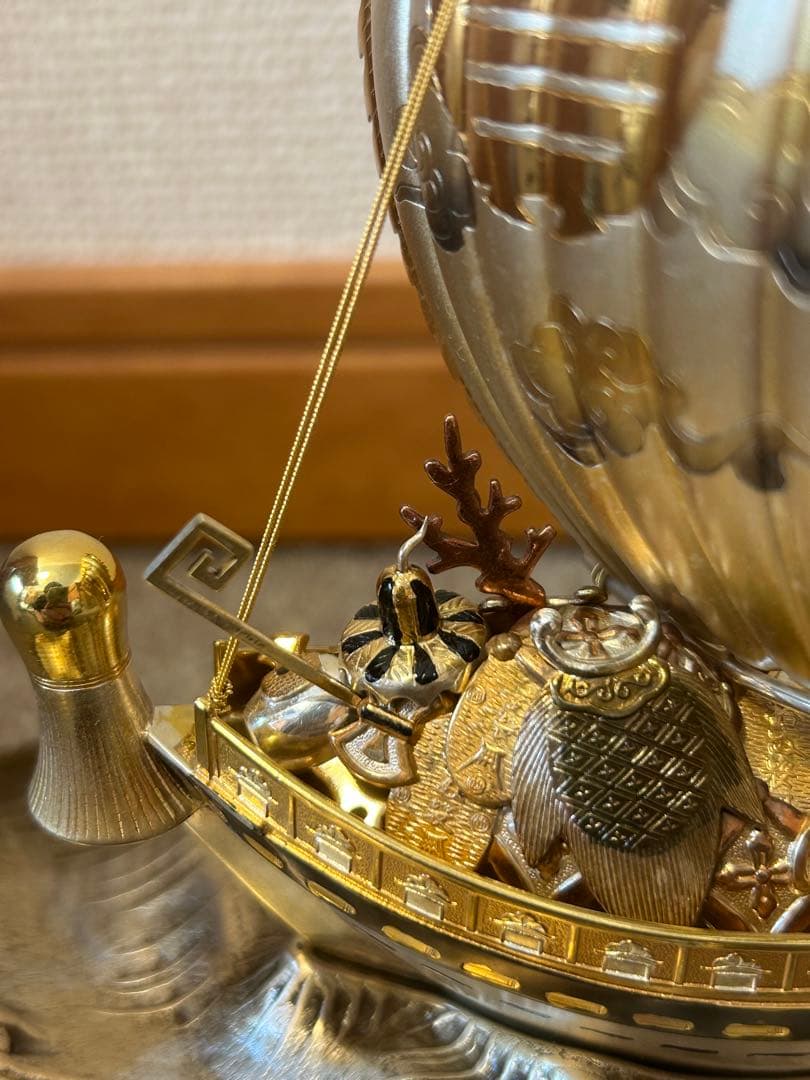 銀製 宝船 武比古作 6号(房)銀船 本体SILVER985