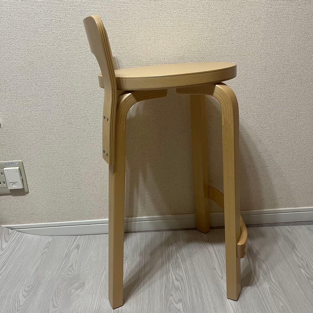 ① artek アルテック ハイチェア K65 ナチュラル　美品