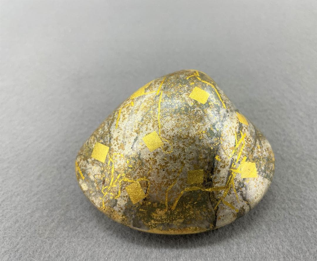 香合 荒井正春作 金箔工芸 共箱　茶道具