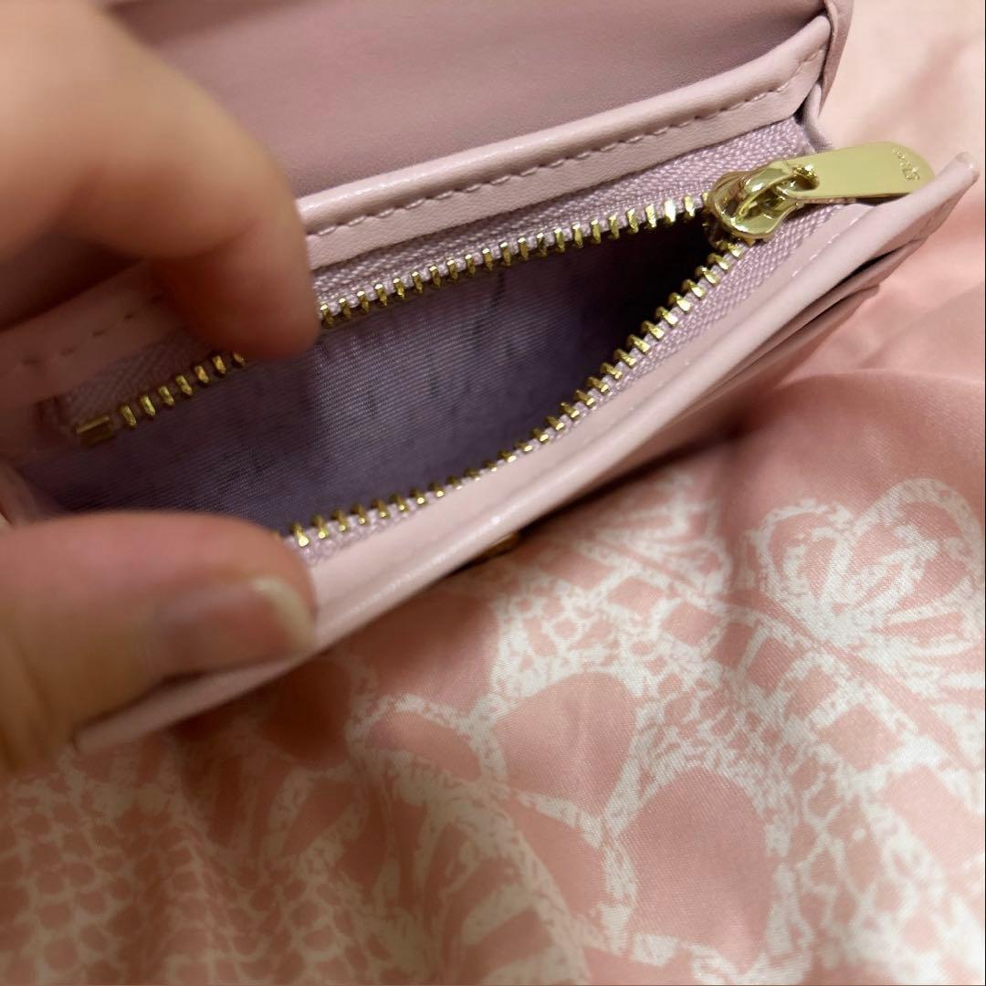 Dior ピンク キルティング 二つ折り財布