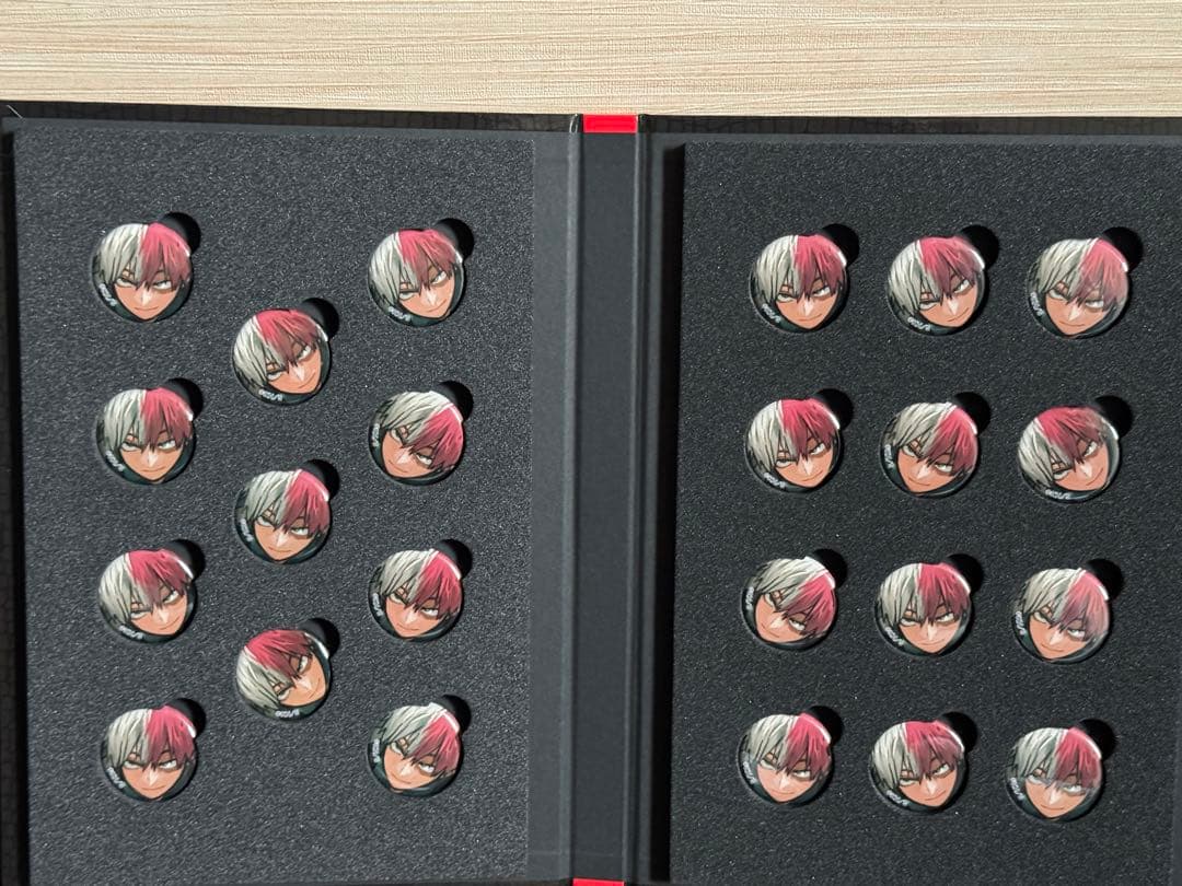 ヒロアカ 応募者全員サービス ディスプレイ 缶バッジ 轟焦凍 23枚