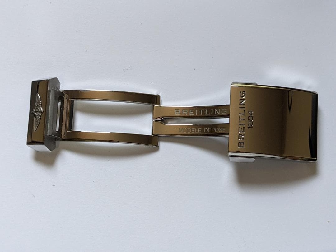 BREITLING スーパーオーシャン 22mm ネイビーラバーベルト　バックル