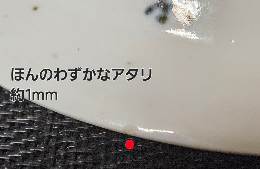 【本物保証❗️】江戸時代前期　藍九谷　獅子に唐草文様　墨弾技法縁　14.0cm皿