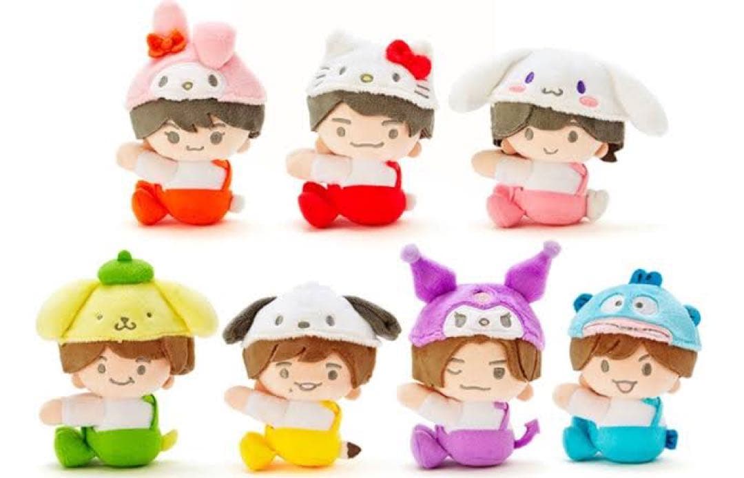 なにわ男子 サンリオ 大橋和也 クリップマスコット ぬいぐるみ ちび