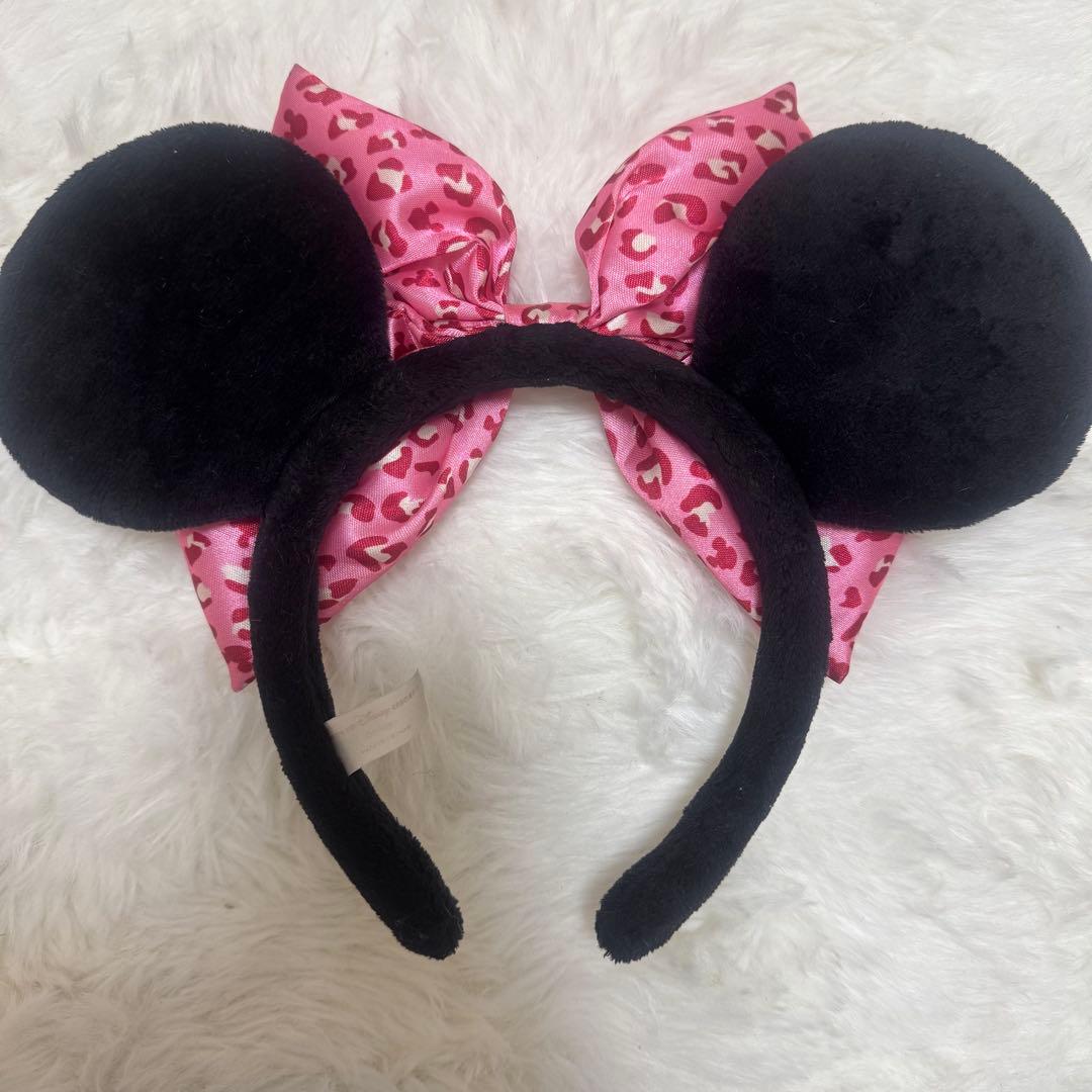 ディズニーカチューシャ ミニーヒョウ柄