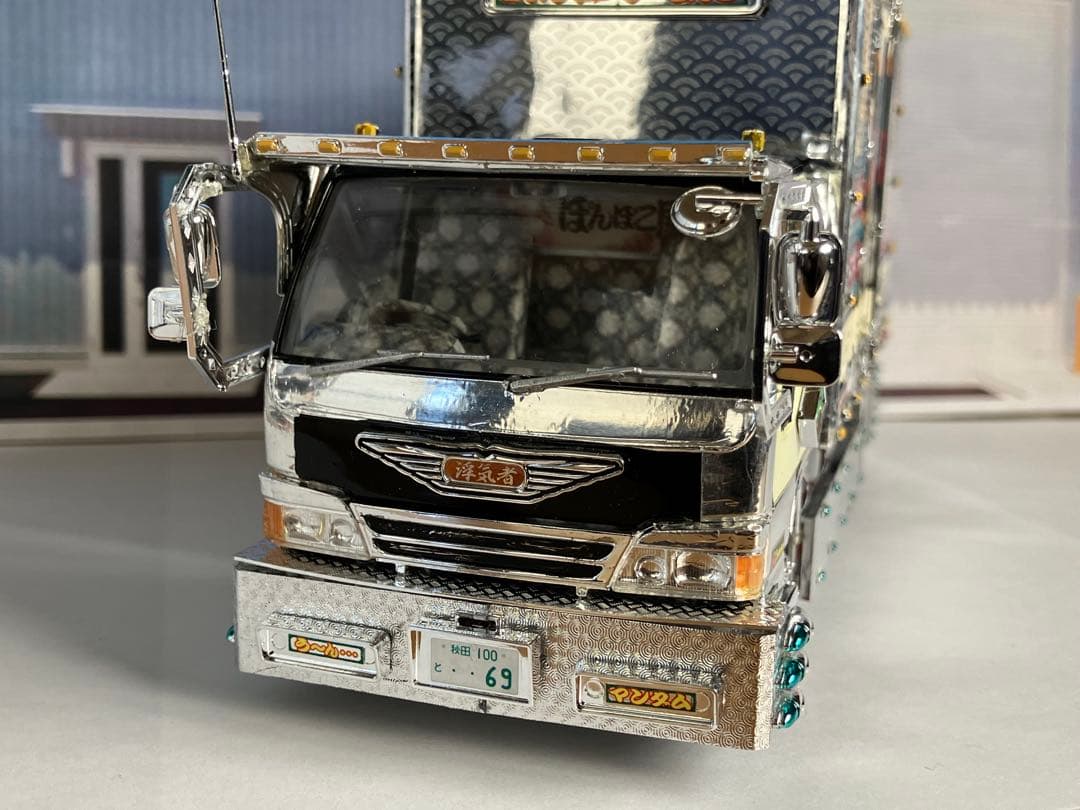 アオシマ　デコトラ風神.雷神エルフ自作改造品