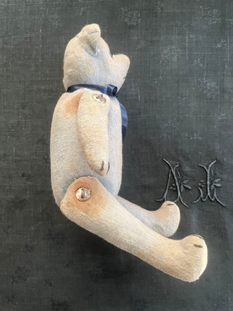 アンティークヴィンテージテディベア ぬいぐるみ陶器人形フランス