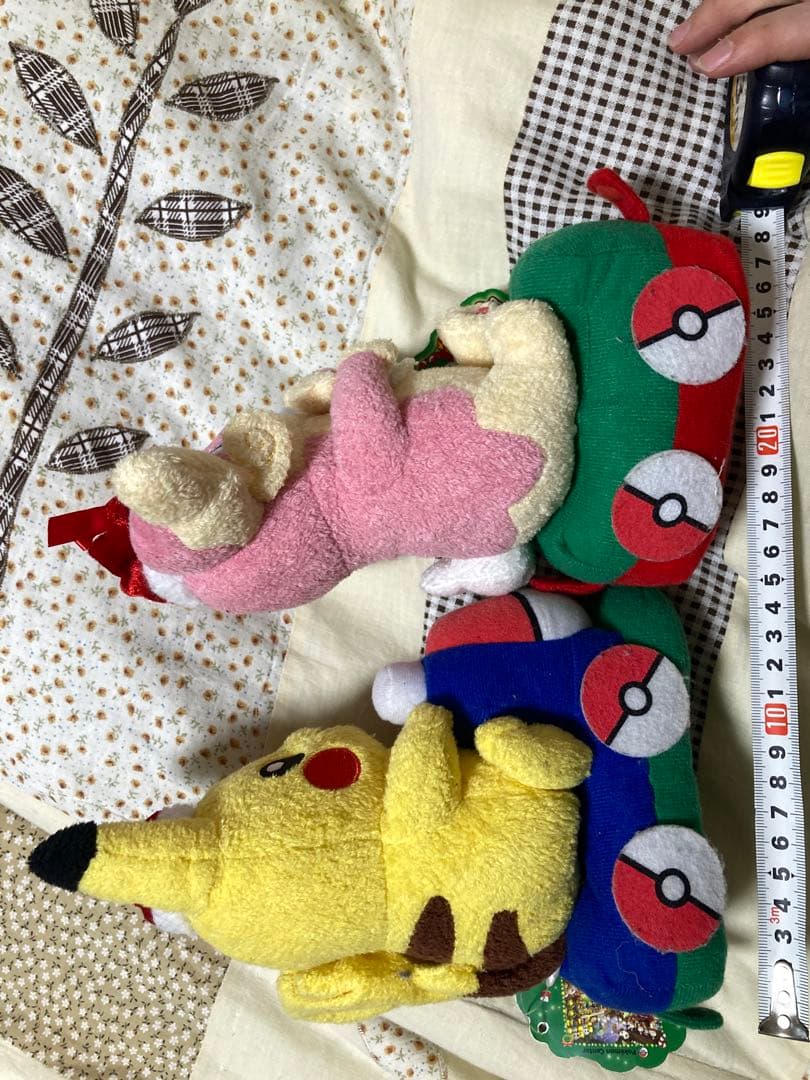 つながるぬいぐるみ クリスマスマーケット ピカチュウ タブンネ