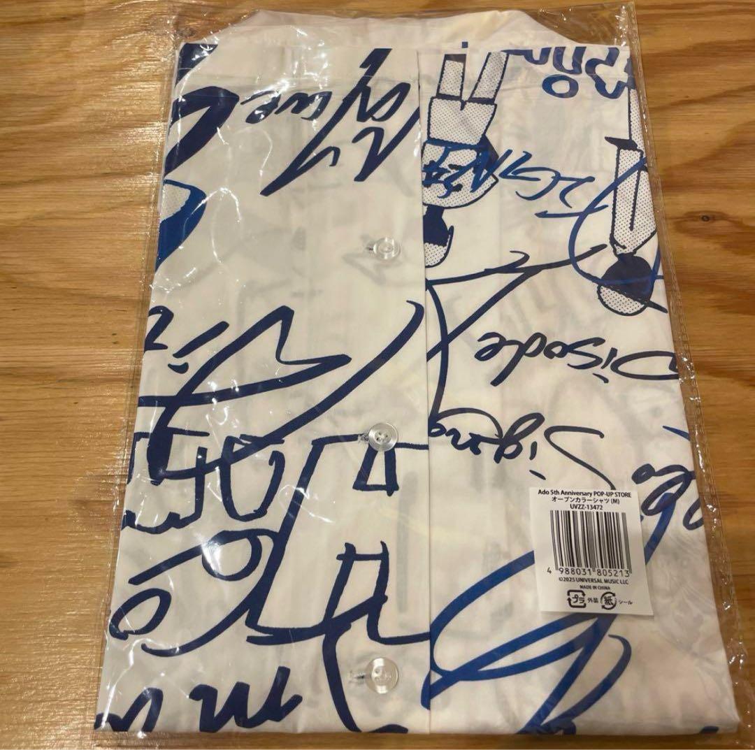 M】オープンカラーシャツ Ado 25th ポップアップストア 25周年